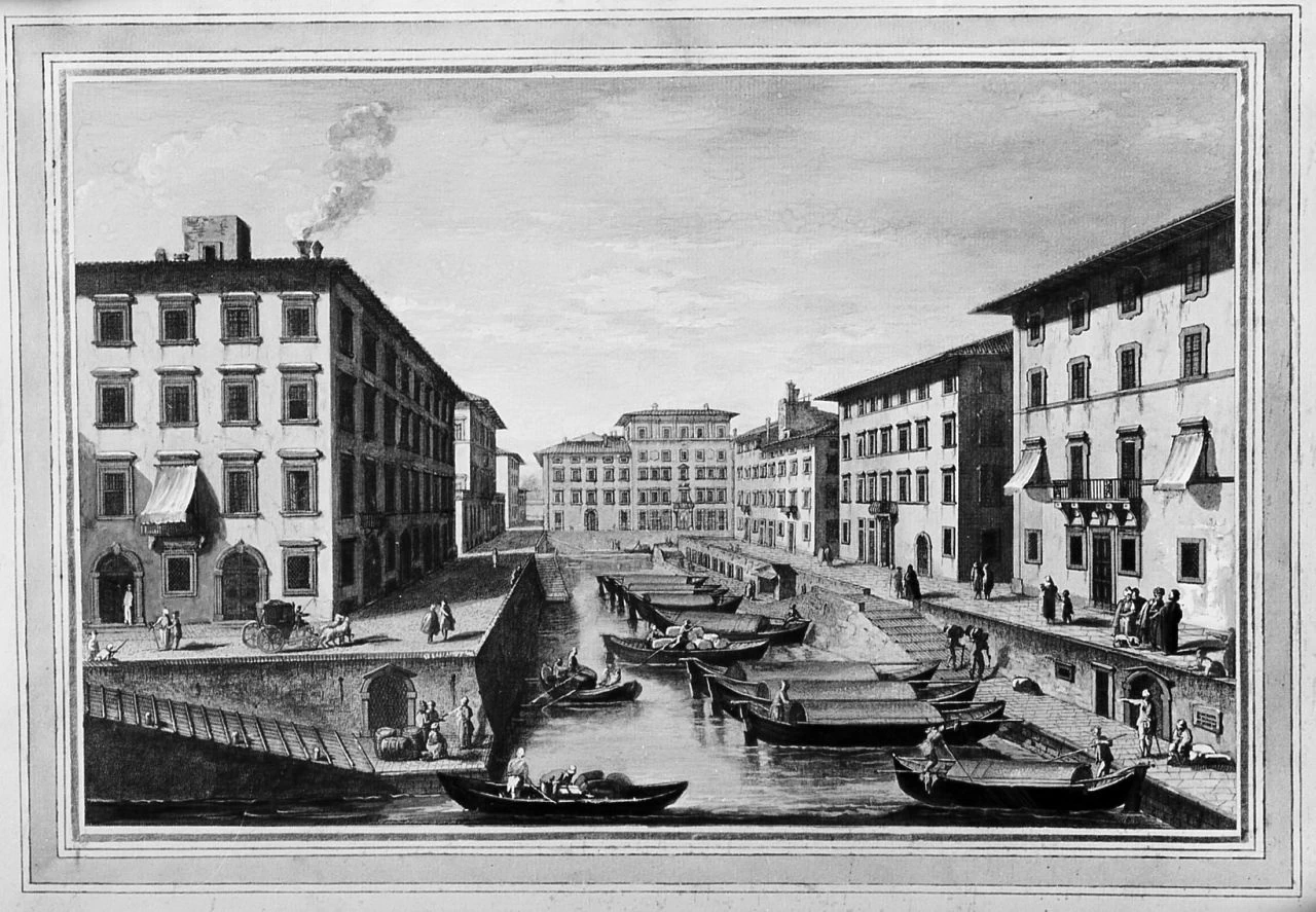 Veduta di Venezia nuova a Livrono sul posto detto il Porticciolo - Palazzo Pitti, Firenze